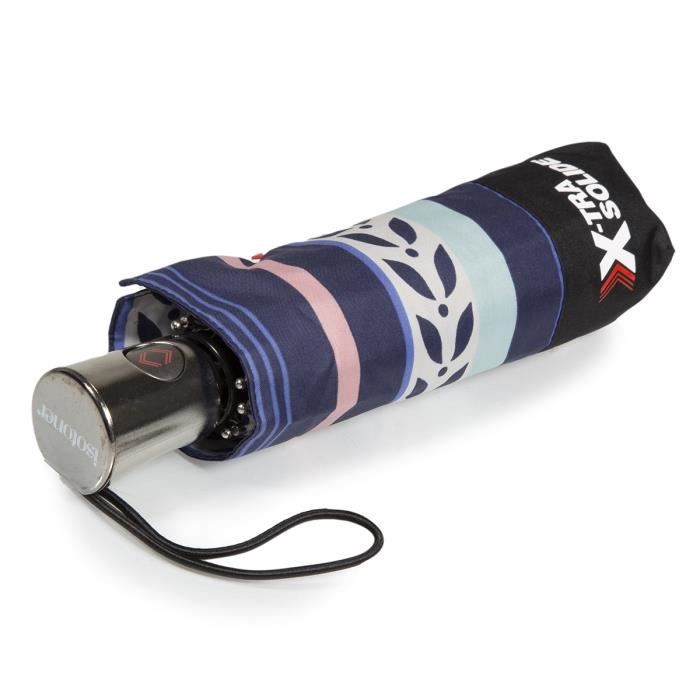 Isotoner-Parapluie X-TRA SOLIDE-Rayure Lys
