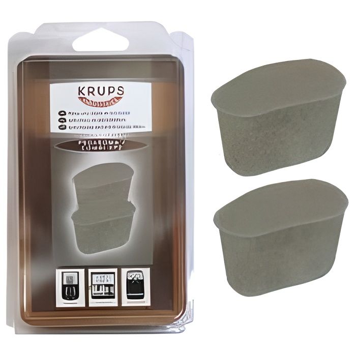 FILTRES x2 ANTI-CHLORE & ANTI-TARTRE POUR CAFETIÈRE KRUPS