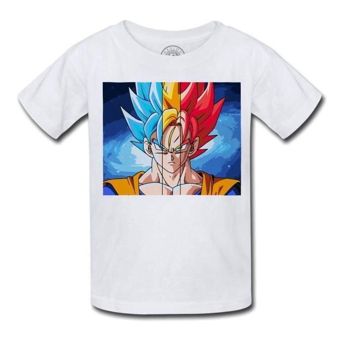 T-shirt Enfant Dragon Ball Z Son Goku Portrait Manga