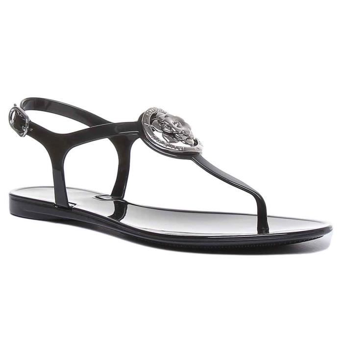 Guess Jazz sandale à lanière noire pour femmes