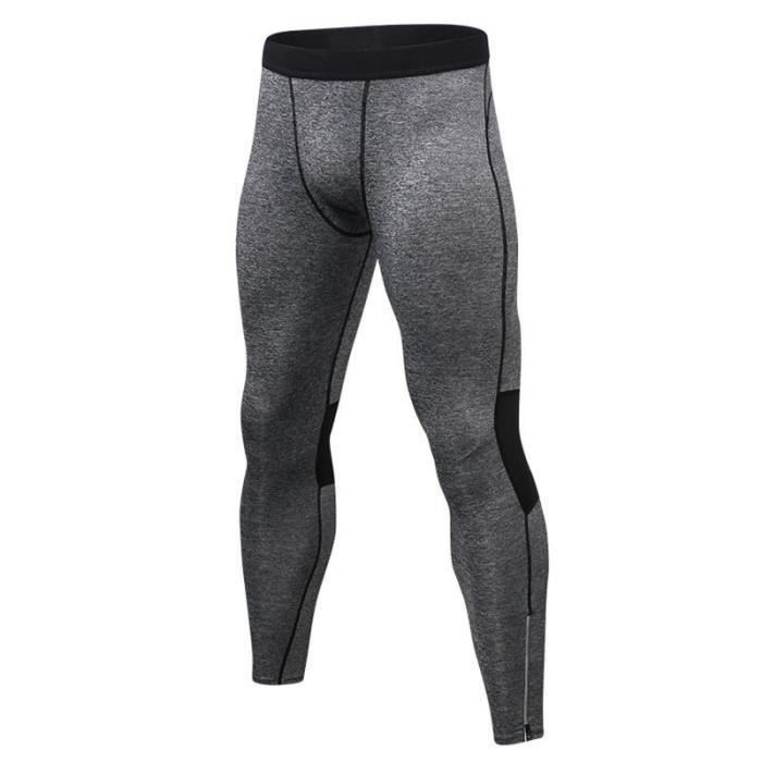 Legging de Sport Homme Compression Stretch Fitness Collant Running Séchage Rapide