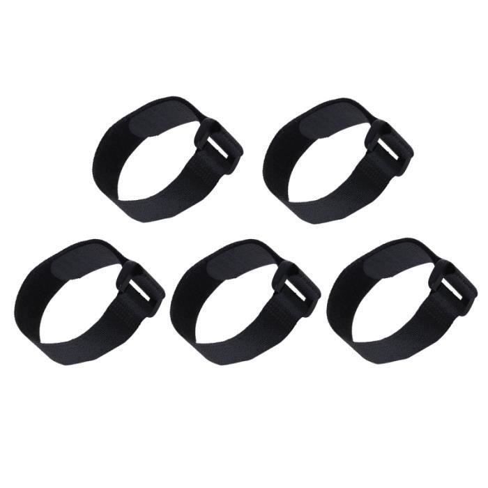 5 pièces attaches de câble exquise 30 cm sangle de sangles noir crochet et boucle attache pour étudiant adulte VELO D'APPARTEMENT