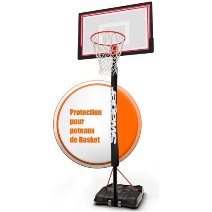Mousse de protection noire pour poteau panier de basket