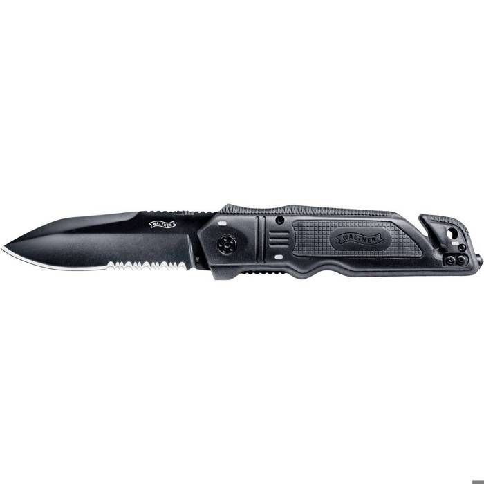 Couteau de survie Walther 5.0728 brise-vitre, coupe-ceinture