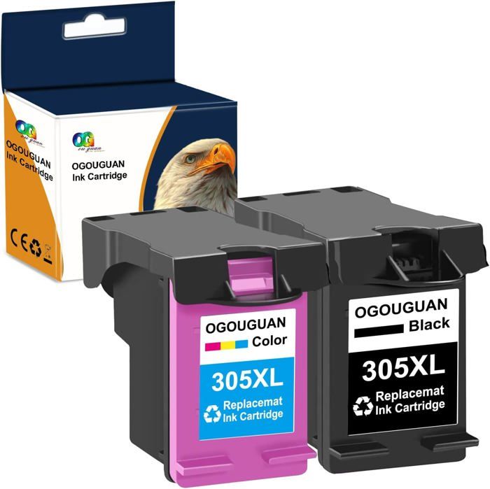 Cartouches D'encre Compatibles HP 338 XL Et 343 XL - Pour Imprimantes Photosmart 2613, 2710, 2713, Etc. - Neuf