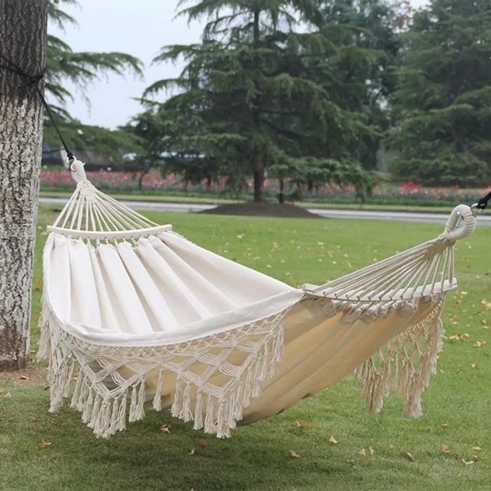 Hamac - YYV - Simple - Anti-renversement - Toile de camping - Crème