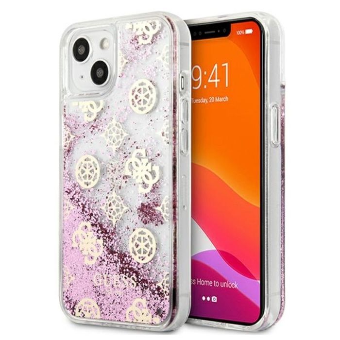 Guess Peony Liquid Glitter Coque pour iPhone 13 mini - vue 7