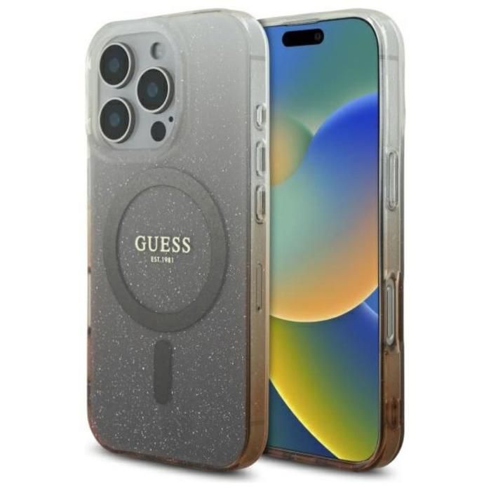 Guess Coque IML Glitter Gradient MagSafe pour iPhone 16 Pro Max - vue 2