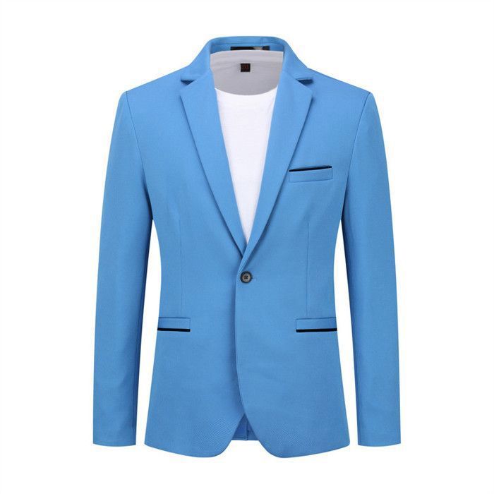ALLTHEMEN Homme Blazer Veste de costume Homme à un bouton Business