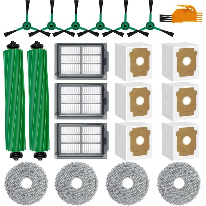 INF Kit daccessoires de remplacement pour aspirateur robot iRobot Roomba Plus 405/505 Combo - Multi-couleur