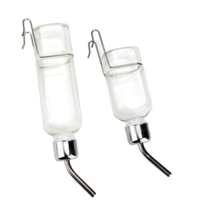 Comparer les prix de Lot de 2 gourdes anti-goutte pour cage danimaux : abreuvoir et distributeur à suspendre pour lapin cochon dInde hérisson