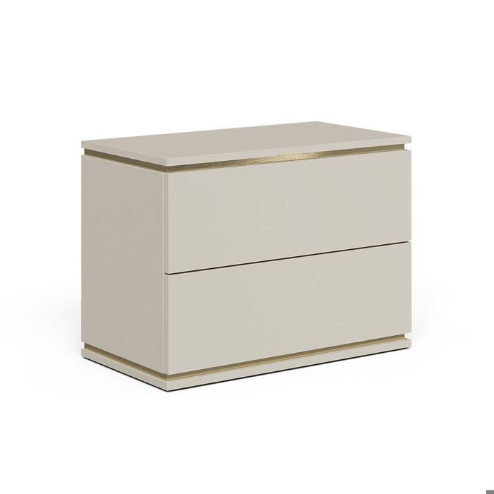 Table de chevet Linette 66x48.6cm avec 2 tiroirs Cachemire Vicco 57962 Table de chevet Linette 66x48.6cm avec 2 tiroirs Cachemire Vicco 57962