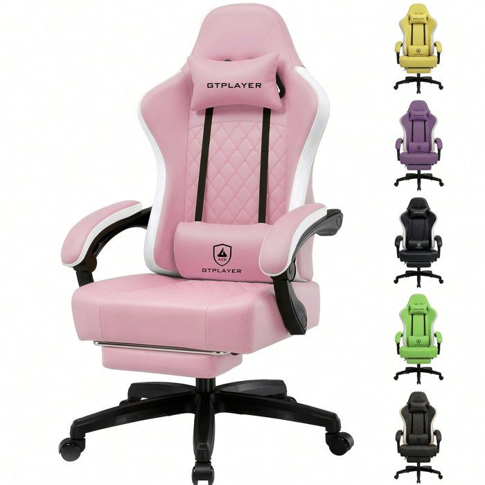 Chaise gaming ergonomique GTPLAYER GTPLAYER Similicuir Ressorts ensachés Capacité 150 kg - vue 2
