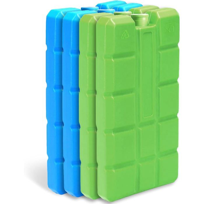 4 pains de glace pour glacière 200 ml chacun réutilisables pour les activités de plein air et pour garder les aliments au frais.