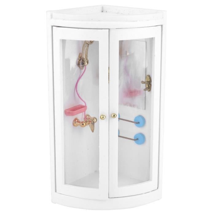 décoration de maison de poupée jouet artisanal Keepart 1/12 Maison de poupée miniature pour salle de bain salle de bain salle de douche