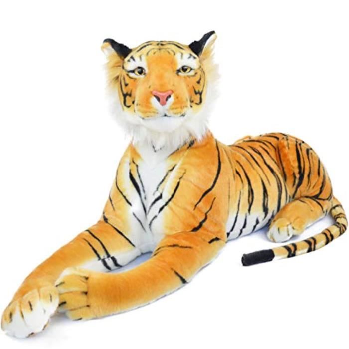 Peluche ew4 Rohit Le Tigre Du Bengale Orange 46 Pouces Mesure De La Queue Non Incluse Grand Animal En Peluche Chat En Peluche E Cdiscount