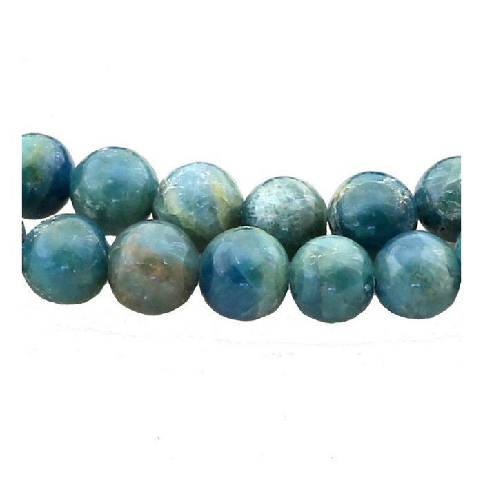 Fil De Perles En Apatite Olives 7-9mm - 33cm Env. 38 Pièces - Neuf - Création Bijoux