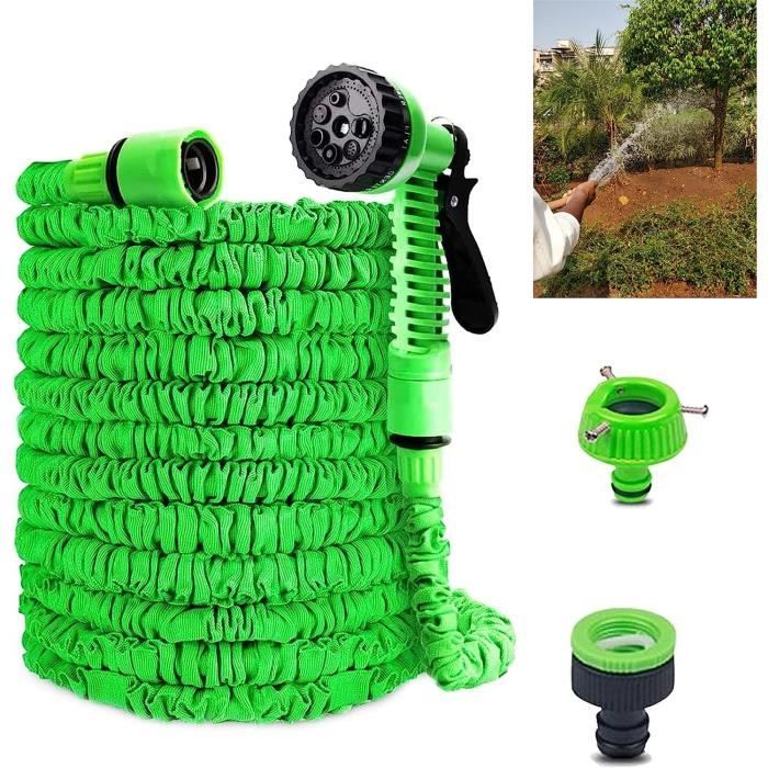 Rengzun Extensible Rétractable Tuyau D'arrosage 7.5m-45m 7 Fonctions Pistolet Tuyau D'eau Flexible Tuyau D'arrosage Pour Irrigation, Jardinage Et Nettoyage