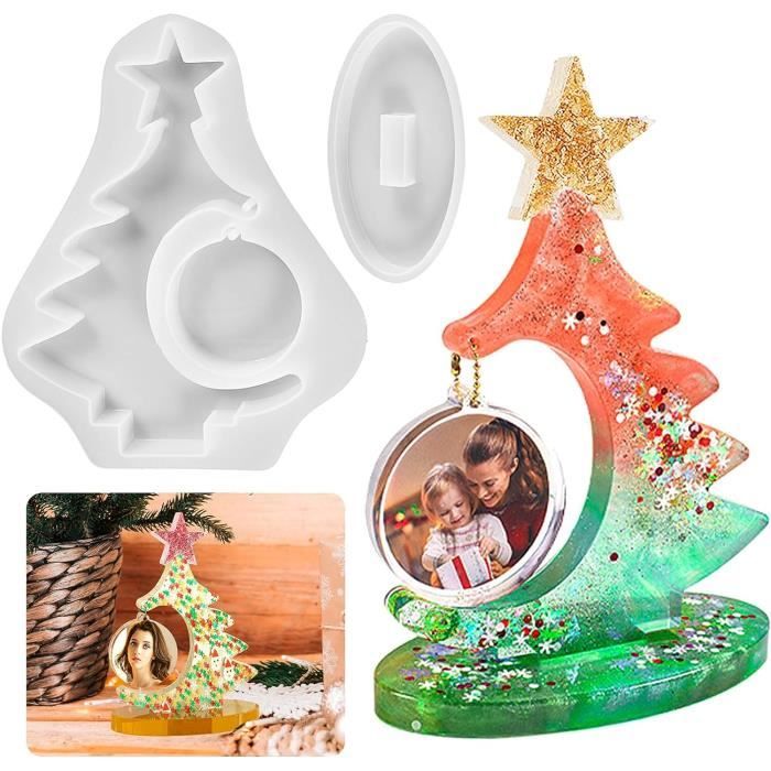 Moules En Silicone Réutilisables Pour Bougeoirs De L'Avent En Forme De Noël - Lot De 2 - Pour Résine, Plâtre, Béton