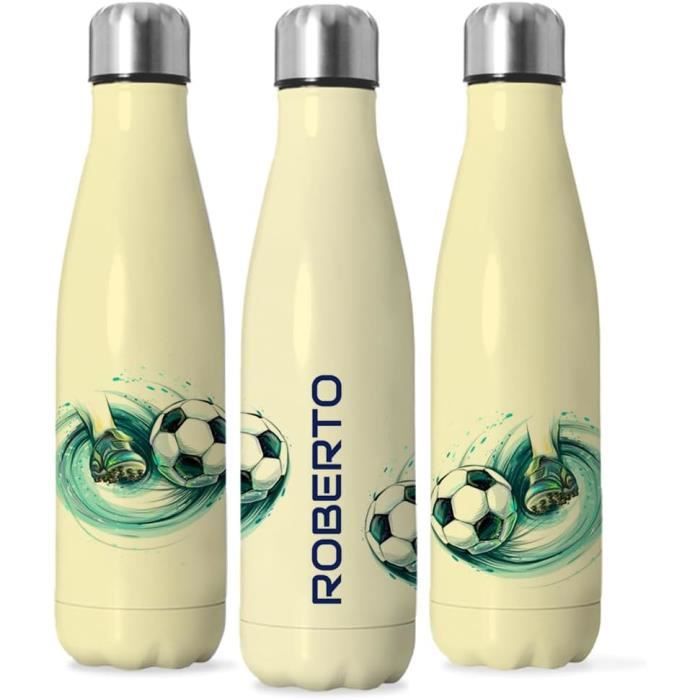 Gourde Isotherme Personnalisable Avec Prénom Gravé - Thermos 350ml Ou 750ml, 7 Couleurs, Cadeau Idéal