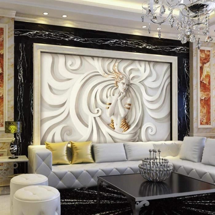 Murando PREMIUM Papier Peint Intissé Ange 450x315 Cm Non-tissé Décoration Trompe L Oeil Moderne Design Murale Salon Chambre Bureau Nature Brique