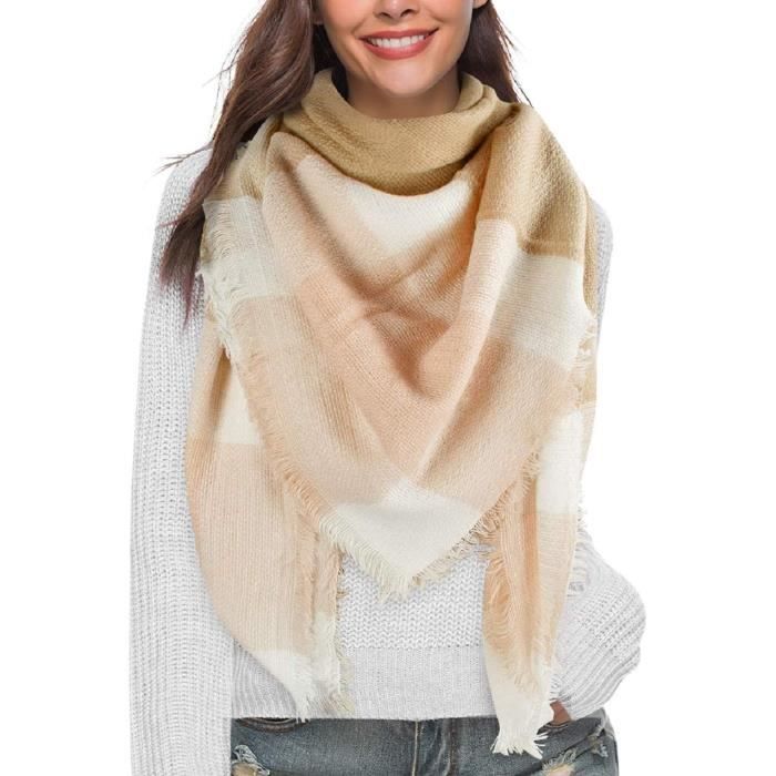 Etole, large écharpe gris perle châle scarf cachemire top qualité unie cadeau