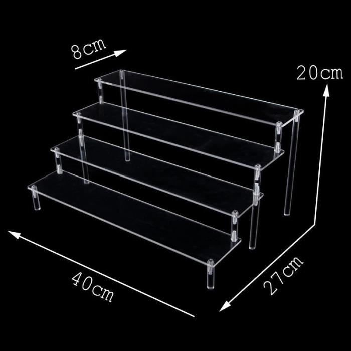 Présentoir Acrylique Multi-étages - Pour Voitures Miniatures, Bijoux, Figurines Ou Cosmétiques