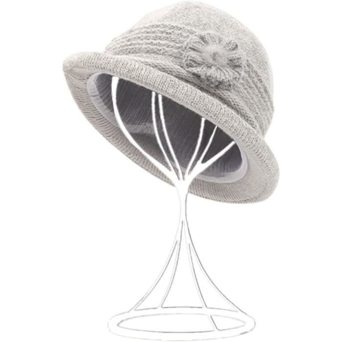 Chapeau Cloche Femme Vintage - Laine, Années 1920, Taille 56-58cm