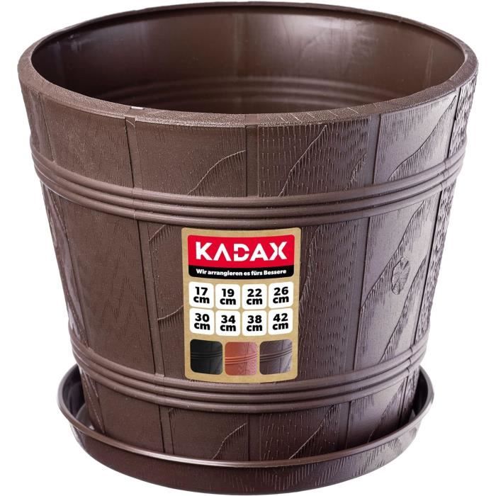 Bacs à Plantes Zinc Martelé - Lot De 2 Tailles - 3L Et 5,5L - Poignées Jute - Déco Vintage Balcon/Jardin - Argenté