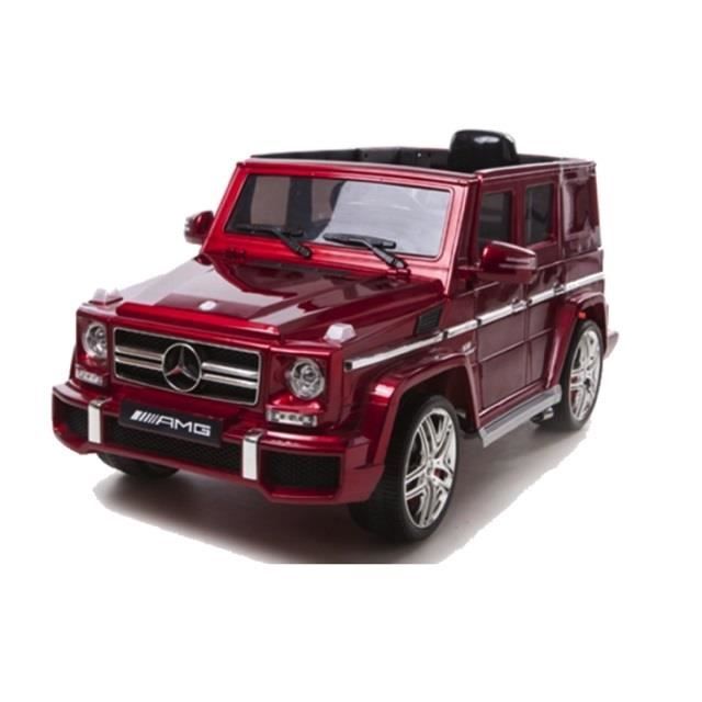 Mercedes G63 12 Volts Rouge Voiture Electrique Enfant 12 V Vehicule Jouet Bebe Garcon Fille Cdiscount Jeux Jouets