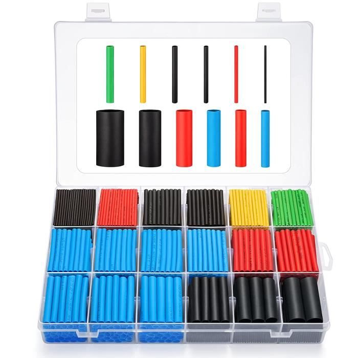 Lot de 530 gaines thermorétractables colorées pour protection d'isolation | Leroy Merlin Lot de 530 gaines thermorétractables colorées pour protection d'isolation | Leroy Merlin