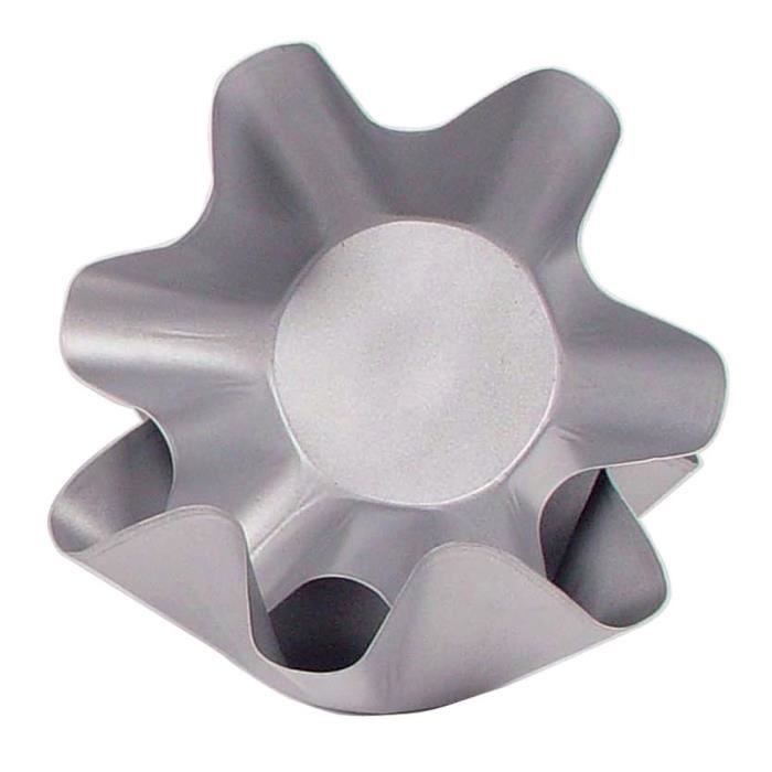 set de 2 moules tulipe anti adhesif cuisine autour de la patisserie moules aluminium fer blanc tole bleue cdiscount maison