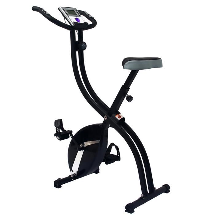 Velo D Appartement Velo Statique X Bike Pliant 3 Kg De Roue D Inertie 16 Niveaux De Resistance Ecran Lcd Avec Controle Du Rythm Prix Pas Cher Cdiscount