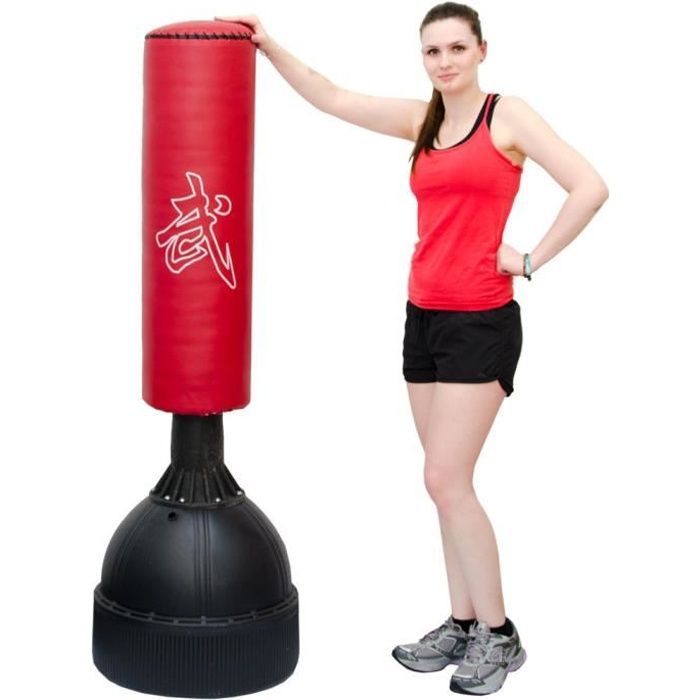 eyepower Sac de Frappe sur Pied autoportant | 160 cm de haut | sac lourd de boxe arts martiaux kick boxing combat entraînement po...