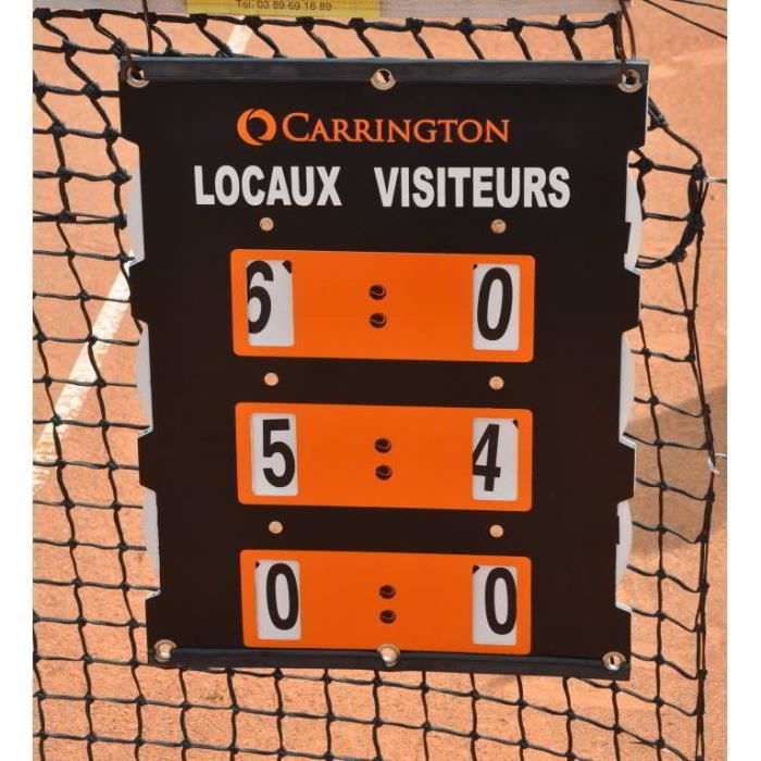 Tableau de score tennis – 82x58cm Carrington - noir/orange - TU ...