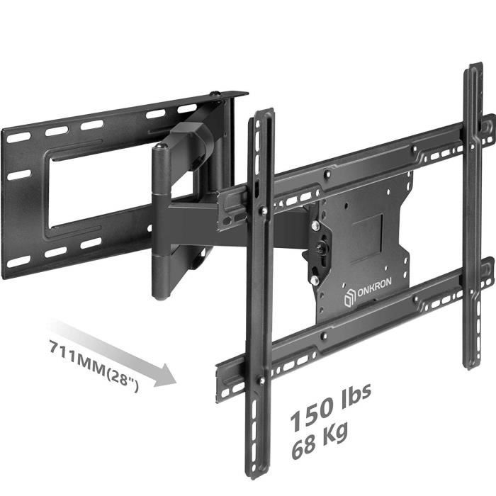 Fixation murale un bras rétractable pour TCL 55 U55C7006