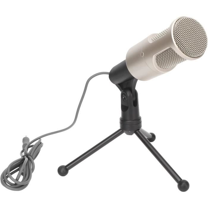 Microphone Pc, Micro À Condensateur Rétro Filaire 3,5 Mm Microphone De  Bureau Vintage, Prise De Son Omnidirectionnelle, Avec [i477] - Cdiscount TV  Son Photo