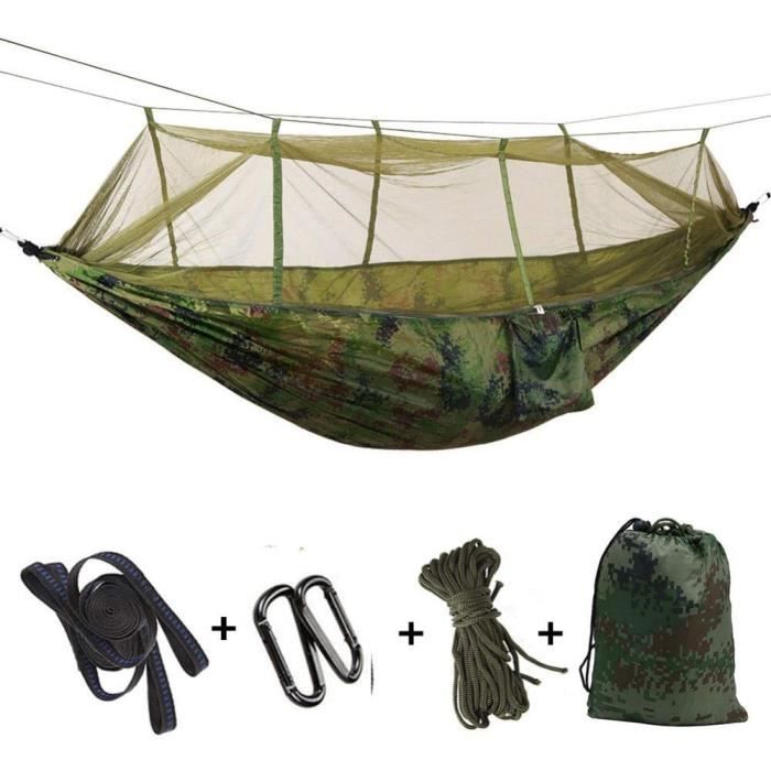 Hamac De Camping Amazonie, Avec Moustiquaire, Thermo, Pour Rando Et Survie