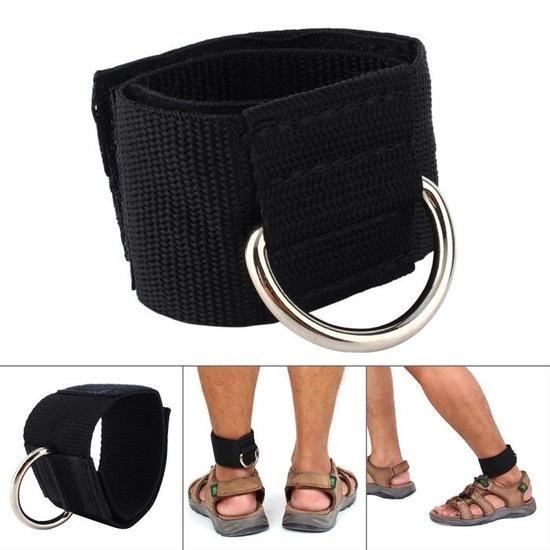 Sangles De Sport Croisées En Cuir Noir - Pour Chevilles, Style Croisé - Accessoire Fitness, Danse, Entraînement 2023 - 4
