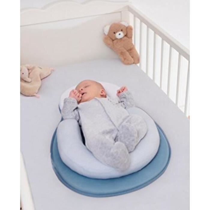 Support De Sommeil Ergonomique Reducteur De Lit Nouveau Ne Coussin Sommeil Anti Tete Plate Bleu Bleu Bleu Achat Vente Cale Bebe Cdiscount