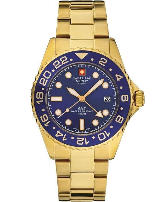 Swiss Alpine Military GMT 7052.1115SAM Mens Watch , - Achat/vente montre -  Cdiscount