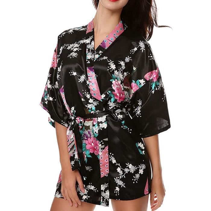 Peignoir best sale femme fleuri