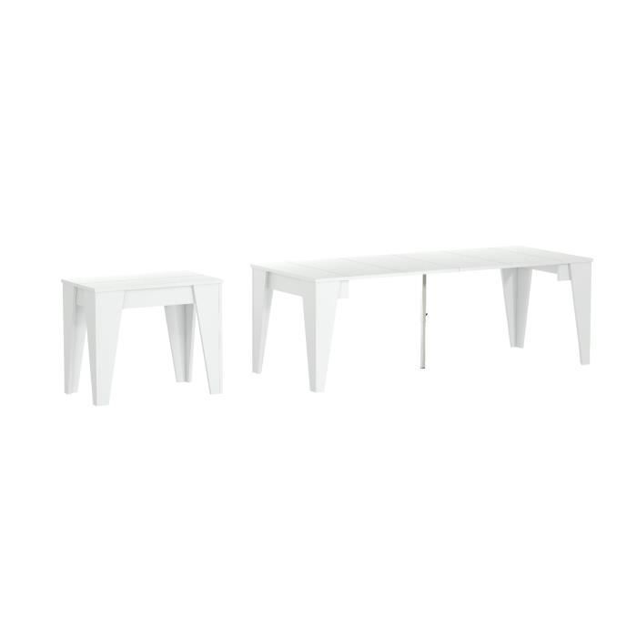Table De Salle A Manger Console Extensible Table Console De Salle A Manger Extensible Avec Rallonges Jusqu A 239 Cm Couleur Blanche Dimensions Fermee 90x53 6x74 6 Cm De H Achat Vente Console Extensible Table Console De Salle A
