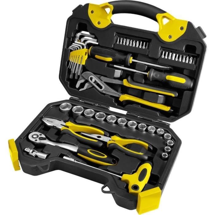 Ensemble d’outils FIELDMANN FDG 5002 54R 54 pièces Douilles 38 Dr. Mallette de transport