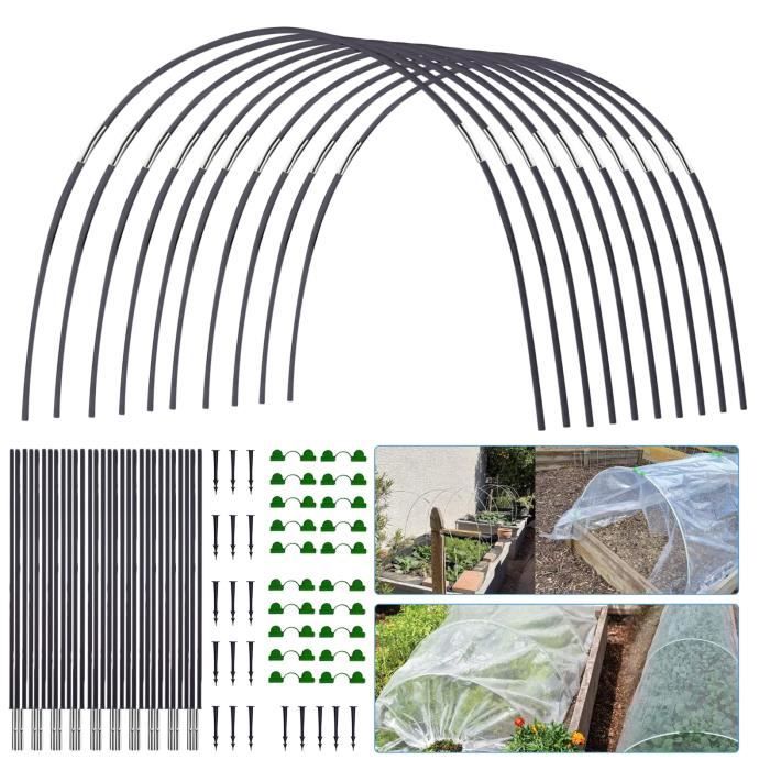 Outils de jardinage,Cerceaux de serre pour culture de plantes de jardinage,Support de Tunnel,piquets flexibles à - 30pcs[C6231]