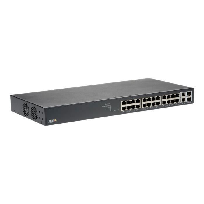 Axis T8524 PoE+ Network Switch Commutateur Géré 24 x 10-100-1000 (PoE+) + 2 x SFP Gigabit combo (liaison montante) Ordinateur de…
