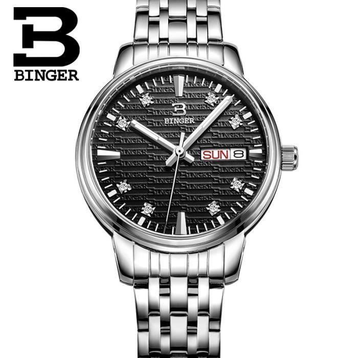 Suisse Marque Binger Hommes Quartz Or Bracelet En Cuir En Acier Plein Montres Etanche Carrefour Livraison Gratuite 02 Women Achat Vente Montre Suisse Marque Binger Hommes Cdiscount