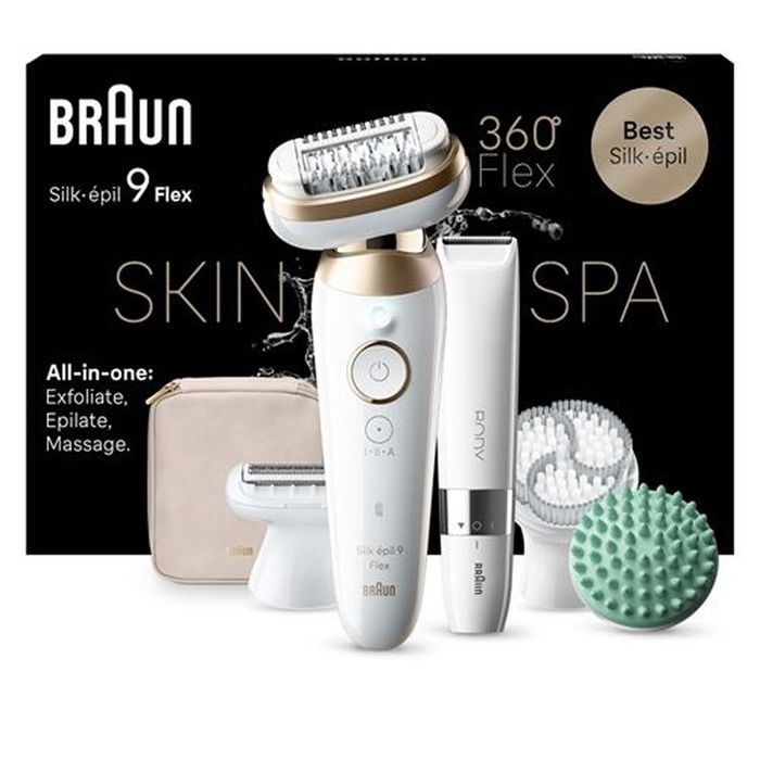 Braun Epilateur Silk Epil 9 Flex 9-071 3D Blanc pour femme - vue 3