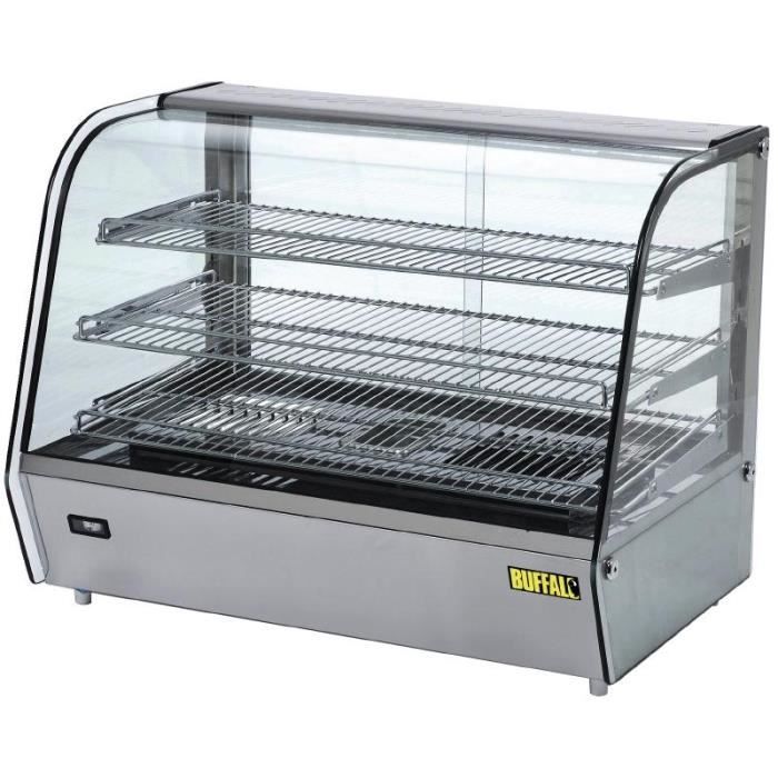 Vitrine Chauffante Incurvée - 160 litres - Buffalo