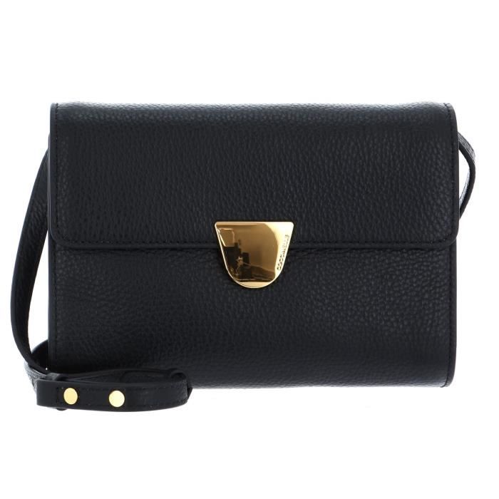 Sac Bandoulière Mini COCCINELLE En Cuir Grainé 'Snow' - Neuf Avec étiquettes